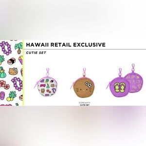 Aloha Collection Hawaii Exclusive CUTIE SET of 3 Icons Hello Kitty